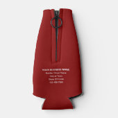 ビジネスブランドレッドボトルクール ボトルクーラー (裏面)