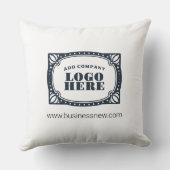 ビジネスブランドロゴとWebサイトの追加カスタム方法 クッション (裏面)