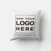 ビジネスブランドロゴの追加Company Office披露宴 クッション (裏面)