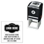 ビジネスブランドロゴ住所Phoneの自動手書き入力スタンド セルフインキングスタンプ (インサイチュ)