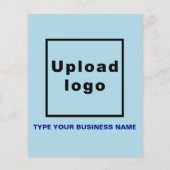 ビジネスブランド名オンライトブルーフライヤー チラシ (裏面)