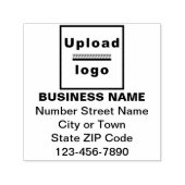 ビジネスブランド正方形の形状の自己インクスタンプ セルフインキングスタンプ (デザイン)