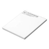 ビジネスブランド白黒見出し小 ノートパッド (回転)