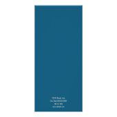 ビジネスブルーとベージュの美容院 ラックカード (裏面)