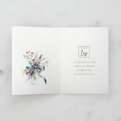 ビジネスブルーグリーンウィンターベリーのロ企業のゴ シーズンカード (内部)