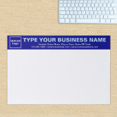 ビジネスブルー見出し大きなティアウェイ紙パッド ペーパーパッド