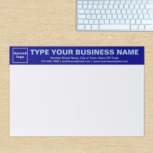 ビジネスブルー見出し大きなティアウェイ紙パッド ペーパーパッド