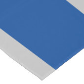 ビジネスブルー&グレー文字テンプレート ショートテーブルランナー (コーナー)