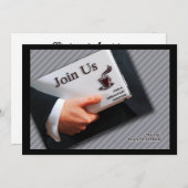 ビジネスブレックファーストミーティングプロフェッショナルギャザー 招待状 (正面/裏面)