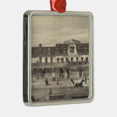 ビジネスブロック、Asbury公園、ニュージャージー メタルオーナメント (右)