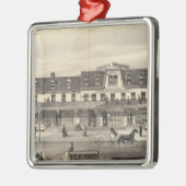 ビジネスブロック、Asbury公園、ニュージャージー メタルオーナメント (左)