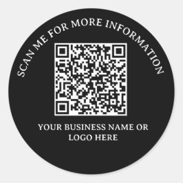 ビジネスブースト： QRコードステッカー ラウンドシール