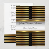 ビジネスプレゼンテーション招待 招待状 (正面/裏面)