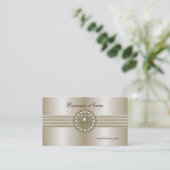 ビジネスプロファイルカードエレガントパール宝石2 名刺 (スタンド正面)