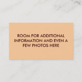 ビジネスプロファイルカード、回転木馬ジェスター 名刺 (裏面)