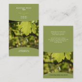 ビジネスプロフィールのワイナリーのブドウ園のブドウのワイン 名刺 (正面/裏面)