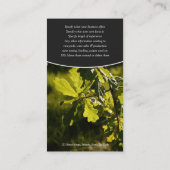 ビジネスプロフィールのワイナリーのブドウ園のブドウ 名刺 (裏面)