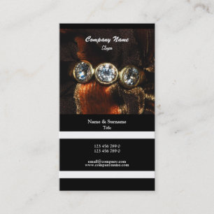 ビジネスプロフィールの宝石屋のjeweleryのダイヤモンド 名刺