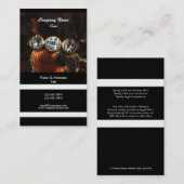 ビジネスプロフィールの宝石屋のjeweleryのダイヤモンド 名刺 (正面/裏面)