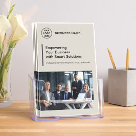 ビジネスプロフェッショナルカスタムロゴ二重折り