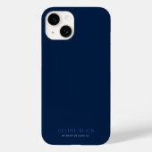 ビジネスプロフェッショナルミニマリストネイビーブルー Case-Mate iPhoneケース (裏面)