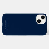 ビジネスプロフェッショナルミニマリストネイビーブルー Case-Mate iPhoneケース (裏面 (横))