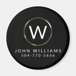 ビジネスプロフェッショナルミニマリストモノグラムマグネット マグネット