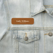 ビジネスプロフェッショナルモダンテラコッタ 名札 (インサイチュ)