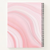 ビジネスプロフェッショナルモダンピンクマーブルパターン ノートブック (裏面)
