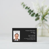 ビジネスプロフェッショナル写真テンプレート 名刺 (スタンド正面)