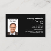 ビジネスプロフェッショナル写真テンプレート 名刺 (正面)