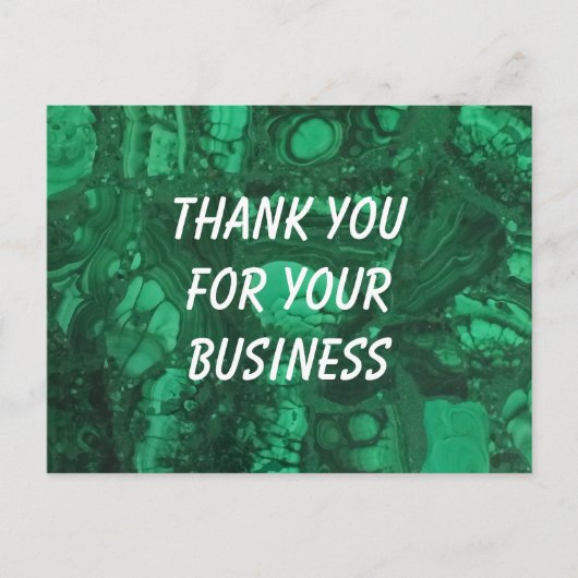 ビジネスプロフェッショナル向けグリーン販促「感謝」 ポストカード (正面)