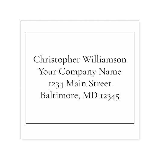 ビジネスプロフェッショナル白黒 セルフインキングスタンプ (デザイン)