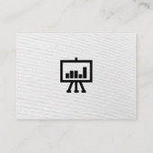 ビジネスプロフェッショナル/ホワイトシンプルテクスチャプリント 名刺 (裏面)