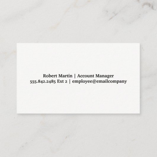 ビジネスプロフェッショナル | 財務資料 名刺 (裏面)