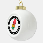 ビジネスプロモカスタムーションの追加 セラミックボールオーナメント (右)