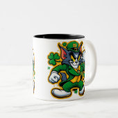 ビジネスプロモパーソナライズされたノロゴツートーン ツートーンマグカップ (正面右)