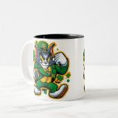 ビジネスプロモパーソナライズされたノロゴツートーン ツートーンマグカップ (正面左)