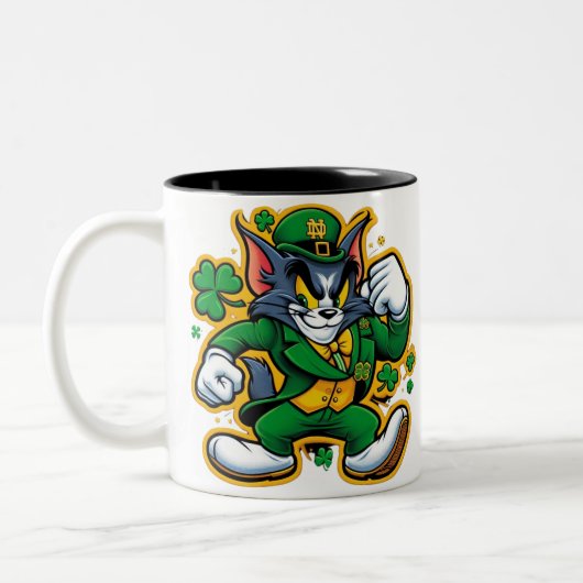 ビジネスプロモパーソナライズされたノロゴツートーン ツートーンマグカップ (左)