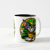 ビジネスプロモパーソナライズされたノロゴツートーン ツートーンマグカップ (正面右)