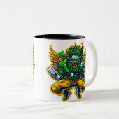 ビジネスプロモパーソナライズされたノロゴツートーン ツートーンマグカップ (正面右)