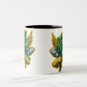 ビジネスプロモパーソナライズされたノロゴツートーン ツートーンマグカップ (中央)