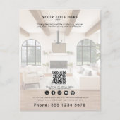 ビジネスプロモーションの完全な写真の不透明オーバーレイ チラシ (正面)