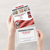 ビジネスプロモーションの景品アイディアDIYフォトロゴ オールインワン招待状 (貼ってはがせる)