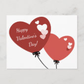 ビジネスプロモーションハッピーバレンタインデー伝票カード シーズンポストカード (正面)