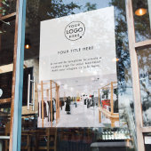 ビジネスプロモーションロゴ写真（白） ウィンドウサイン