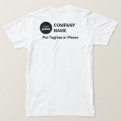 ビジネスプロモーションロパーソナライズされたゴ Tシャツ (デザイン裏面)