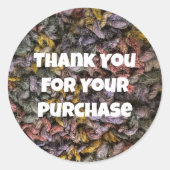 ビジネスプロモーション糸フォトカスタマ感謝していー ラウンドシール (正面)