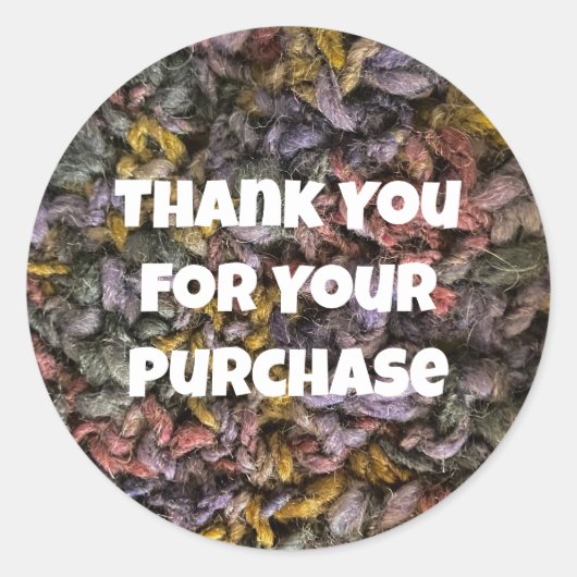 ビジネスプロモーション糸フォトカスタマ感謝していー ラウンドシール (正面)