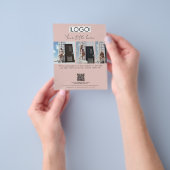 ビジネスプロモーション美しいファッションモデルスクリプト チラシ (手)